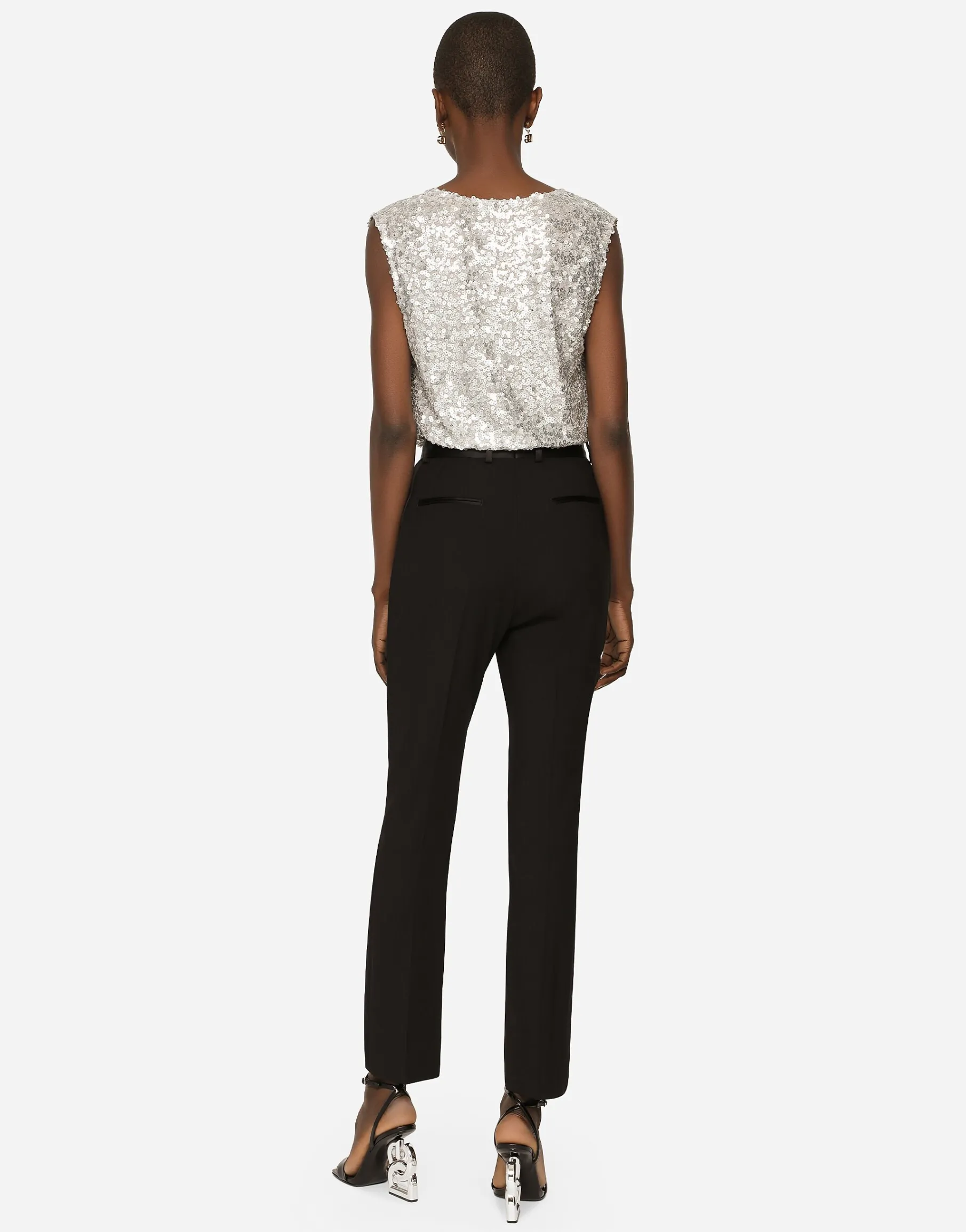 Woolen tuxedo pants