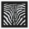 Zebra-print twill scarf (50 x 50)