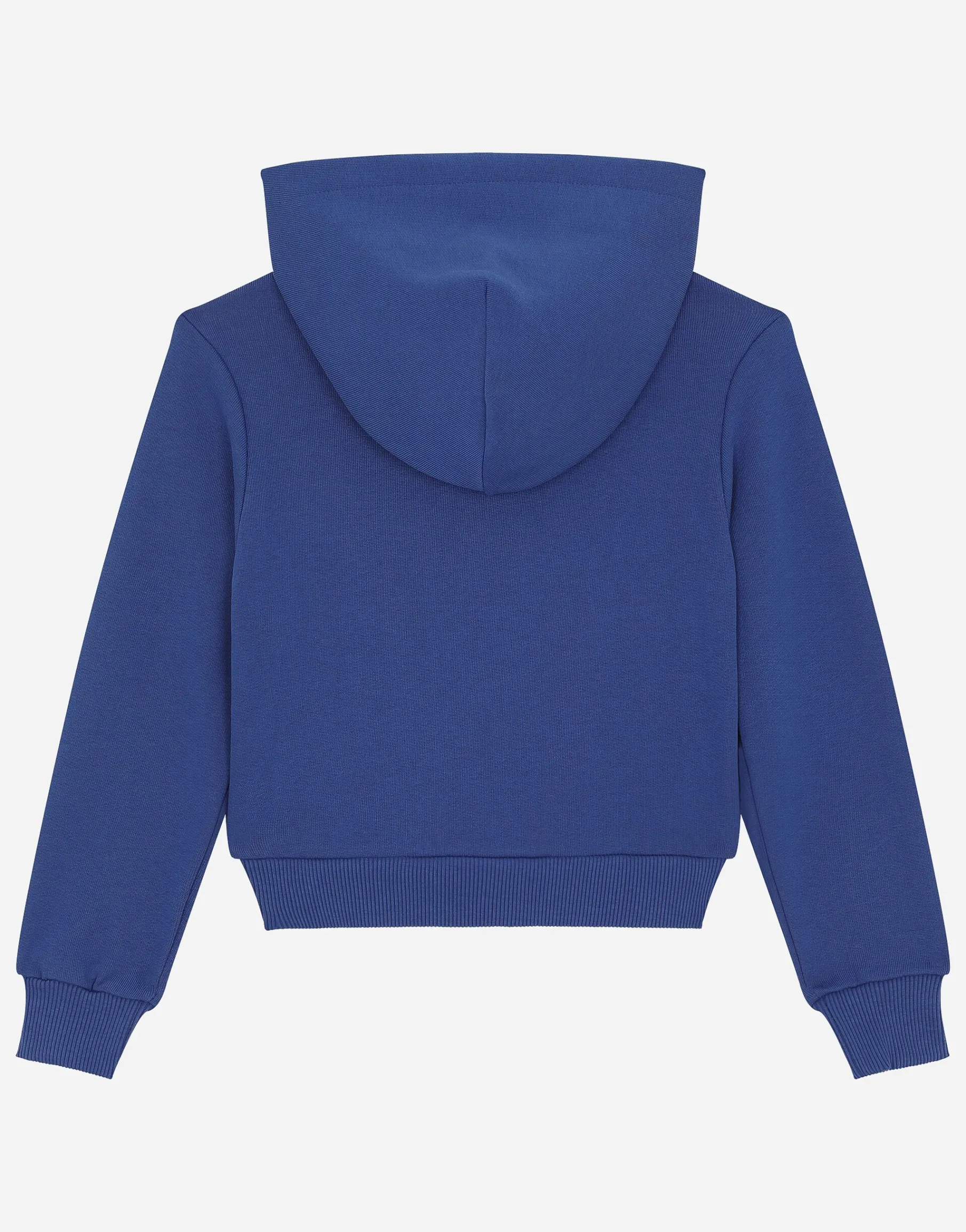 Zip-up hoodie with logo tag