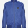 Zip-up triacetate sweatshirt with tag and bands